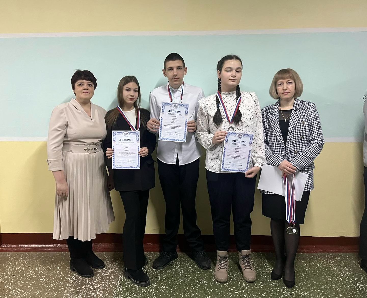 Награждение призёров муниципального этапа всероссийской олимпиады школьников.